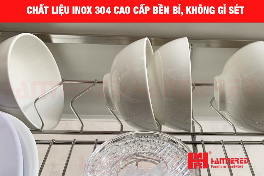 Hammered. kệ chén âm tủ dưới, phụ kiện tủ bếp trên, phụ kiện tủ bếp dưới, kệ chén inox, kệ chén âm tủ, kệ âm tủ, giá bát đĩa tủ dưới, giá bát đĩa inox nan, giá bát đĩa inox 304