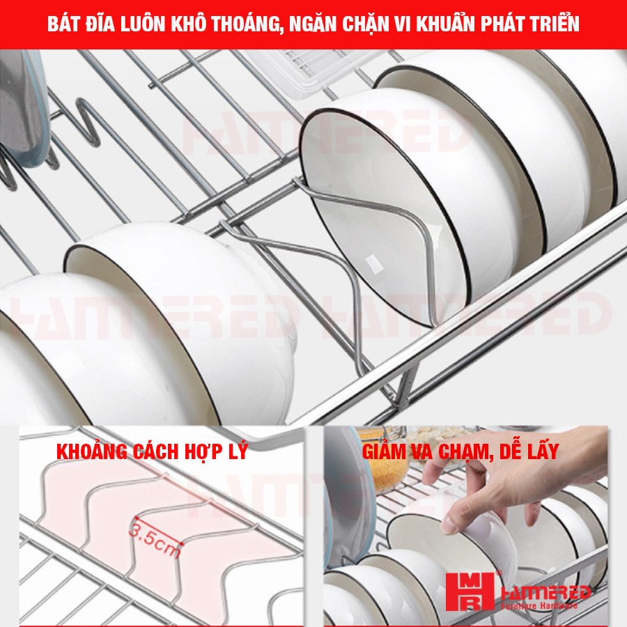 Hammered. kệ chén âm tủ dưới, phụ kiện tủ bếp trên, phụ kiện tủ bếp dưới, kệ chén inox, kệ chén âm tủ, kệ âm tủ, giá bát đĩa tủ dưới, giá bát đĩa inox nan, giá bát đĩa inox 304