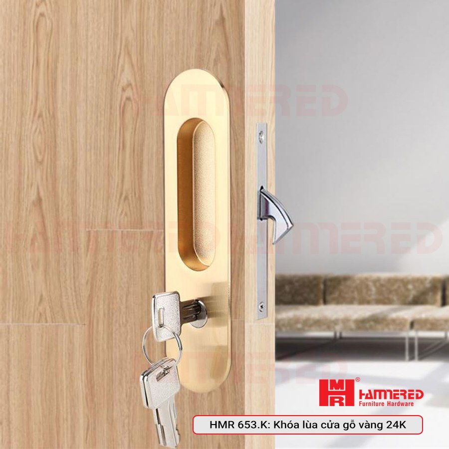 khóa lùa cửa gỗ
