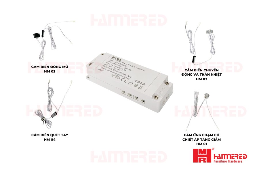 Bộ chuyển nguồn đèn led 12v điều khiển riêng biệt