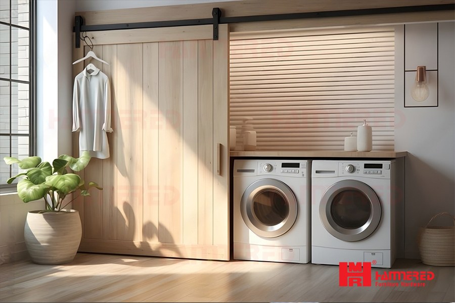 Bộ ray trượt cửa lùa kiểu mỹ