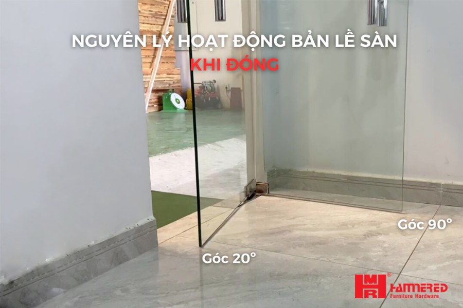 Nguyên lý hoạt động bản lề sàn