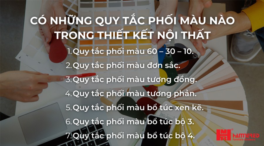 phối màu thiết kế nội thất ý nghĩa