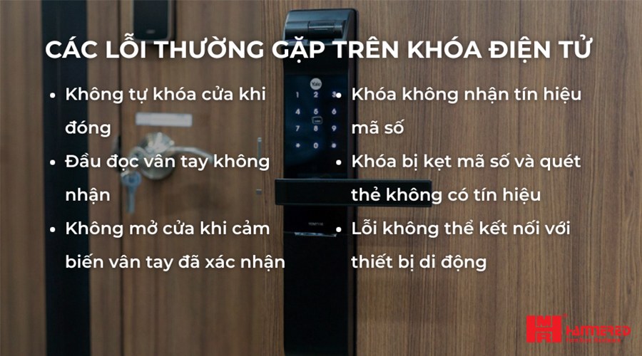 lỗi thường gặp khóa điện tử