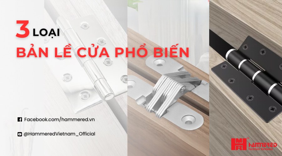 bản lề cửa phổ biến