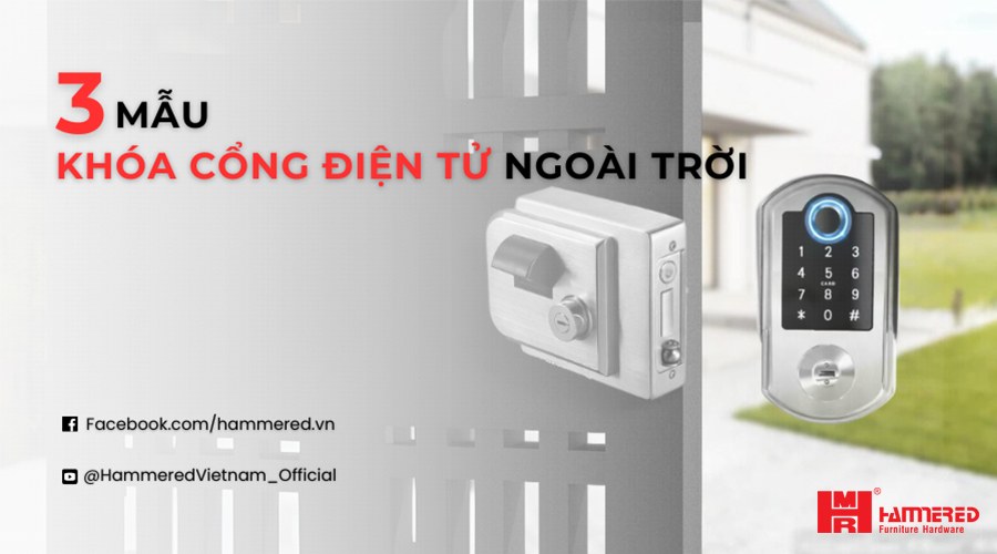 khóa cổng điện tử ngoài trời