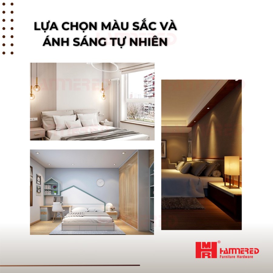 Lựa chọn màu sắc và ánh sáng cho phòng ngủ