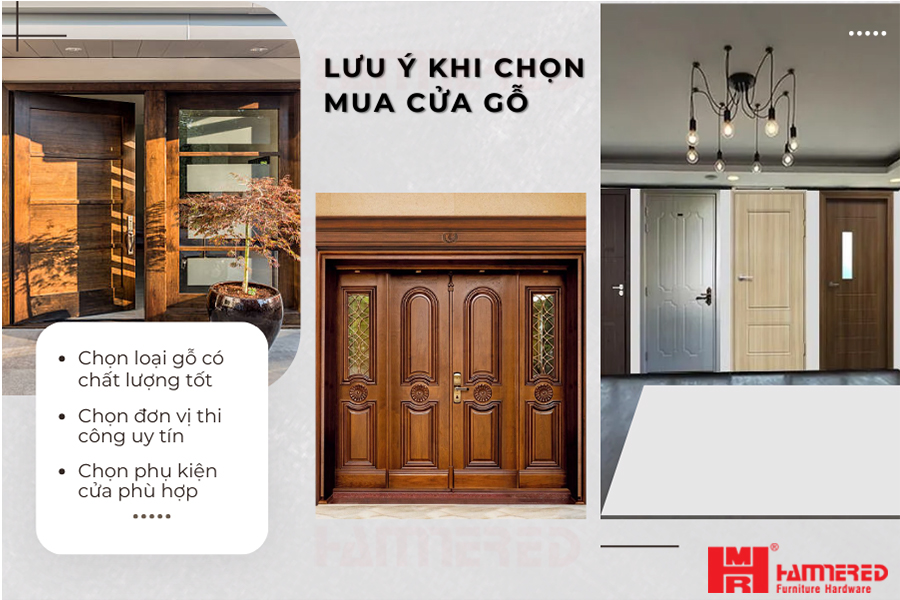 Lưu ý khi chọn mua cửa gỗ