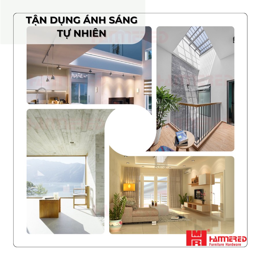 Tận dụng ánh sáng tự nhiên