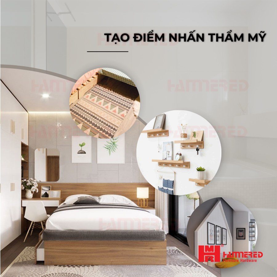 Tạo điểm nhấn thẩm mỹ cho phòng ngủ
