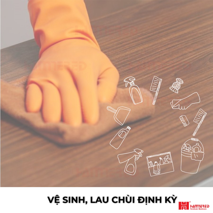 Vệ sinh đồ nội thất gỗ thường xuyên