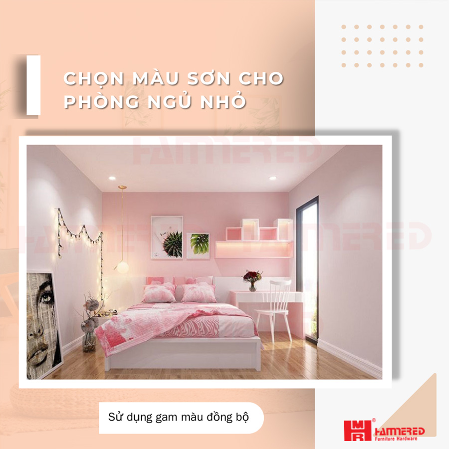 Sử dụng gam màu đồng bộ