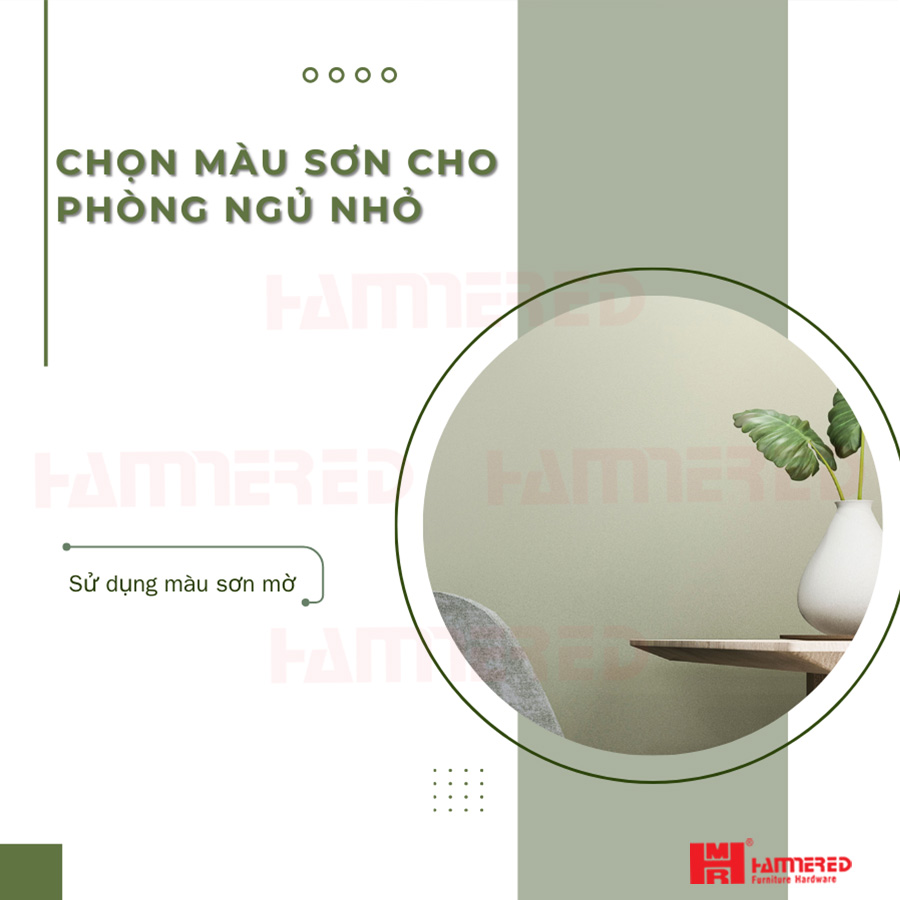 Sử dụng màu sơn mờ 