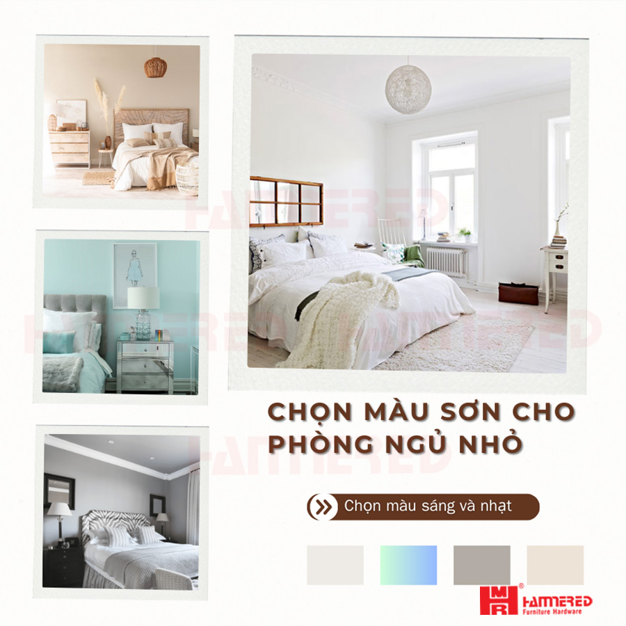Chọn màu sơn sáng và nhạt