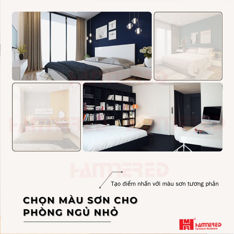Tạo điểm nhấn với màu sơn tương phản