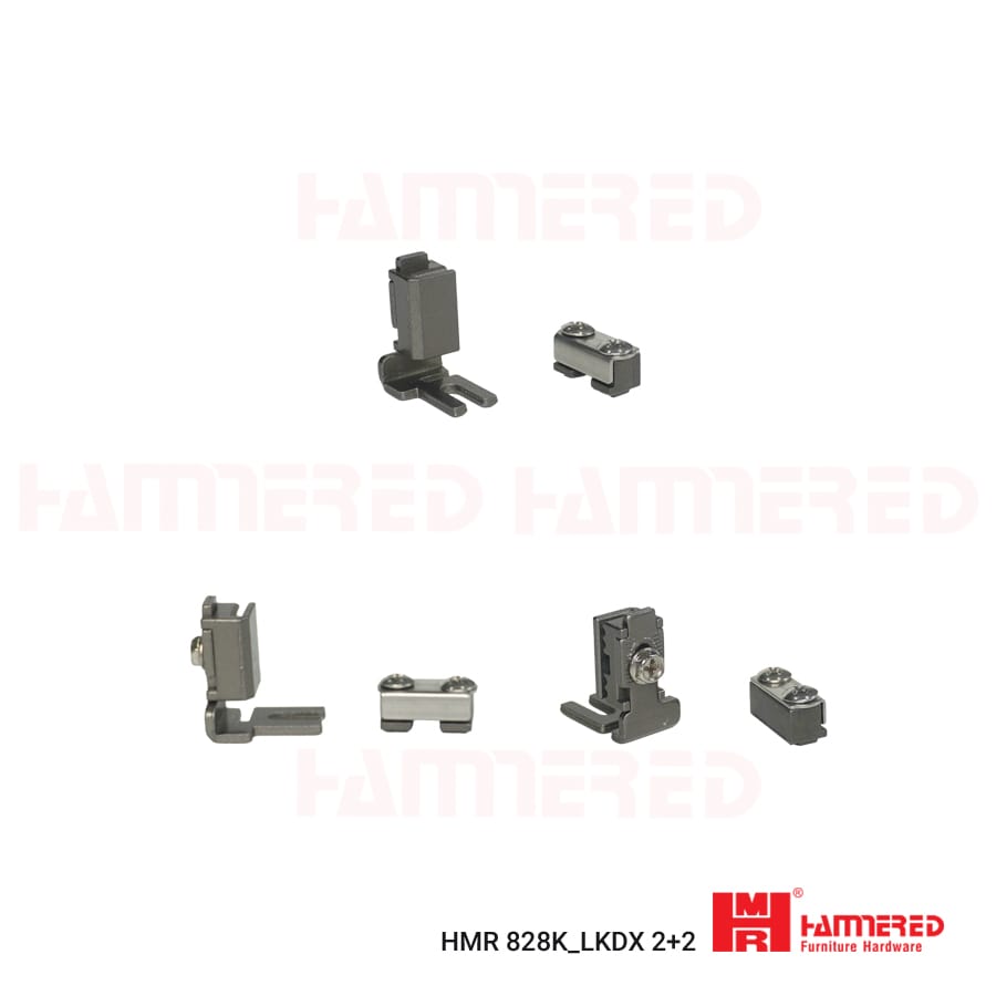 bộ lùa cửa nhôm 2 cánh đối xứng Hammered