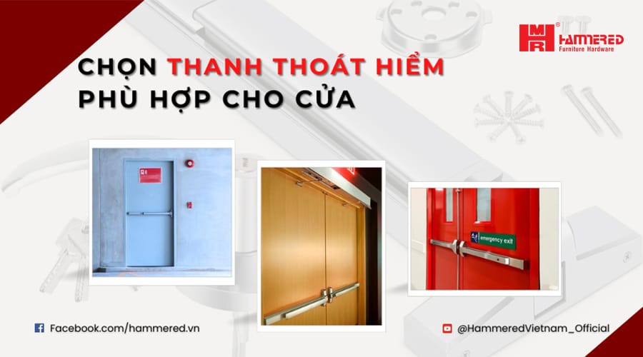 Chọn Thanh Thoát Hiểm Phù Hợp Cho Cửa