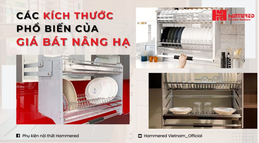 Các Kích Thước Phổ Biến Của GiÁ BÁt NÂng HẠ