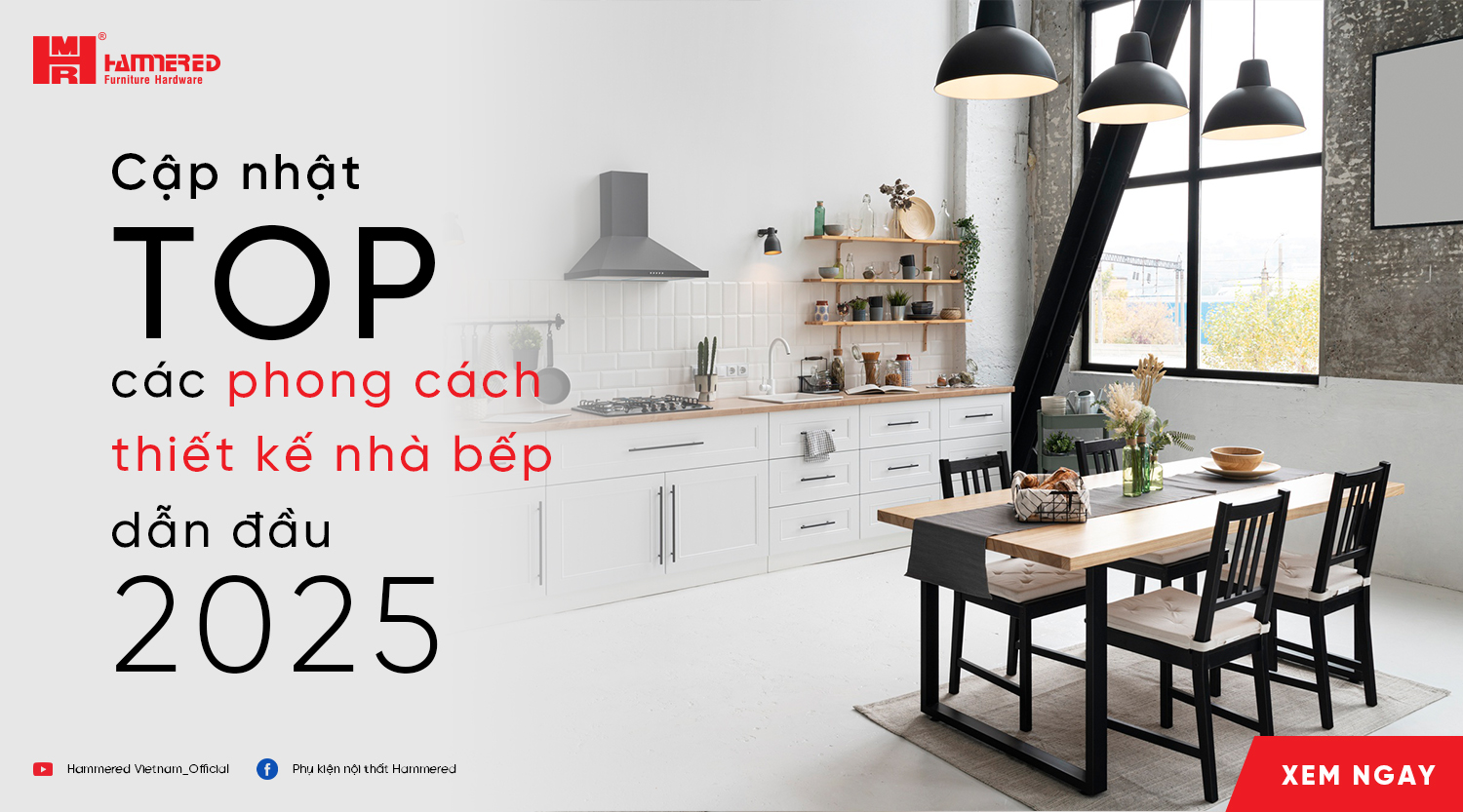 Cập nhật TOP các phong cách thiết kế nhà bếp 2025