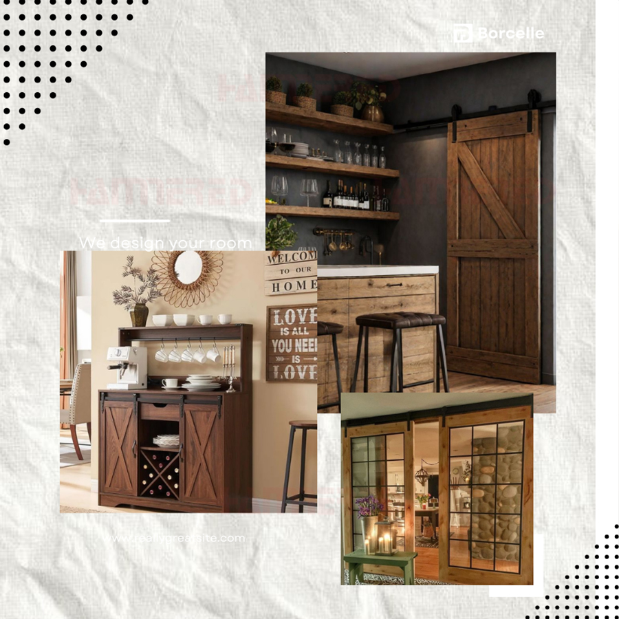 Decor Tạo Điểm Nhấn Cho Không Gian Quán Nhà Hàng, Cà Phê Với Cửa Trượt Kiểu Mỹ