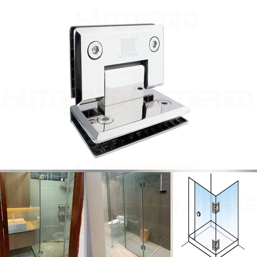 Bản lề kính – kính 90°