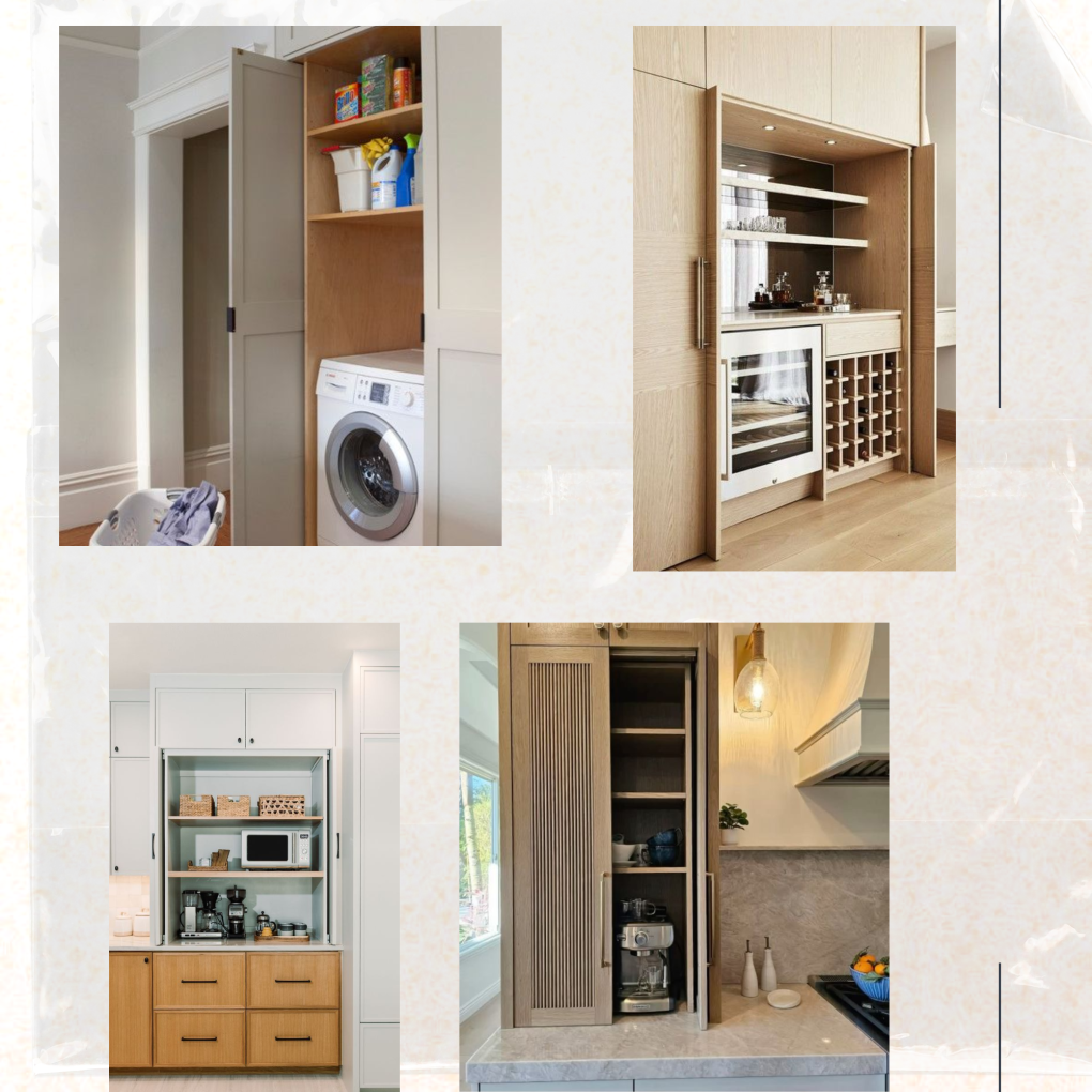 Cửa tủ trượt giấu cánh được ứng dụng linh hoạt
