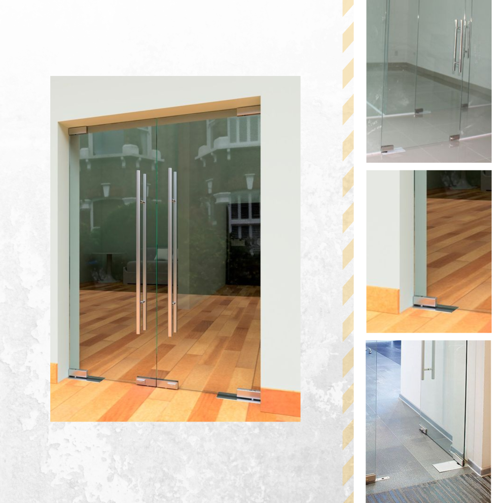 Bản lề sàn là phụ kiện không thể thiếu của cửa kính mở quay