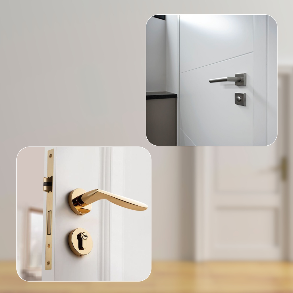 Khóa phân thể giúp cửa trông gọn gàng và thẩm mỹ