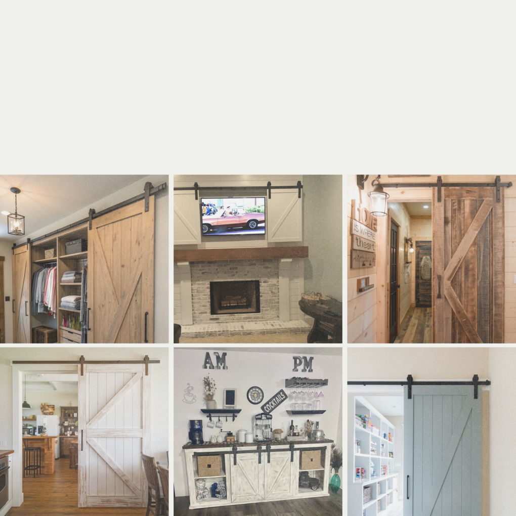 Một số ứng dụng đa dạng của cửa lùa barndoor kiểu Mỹ