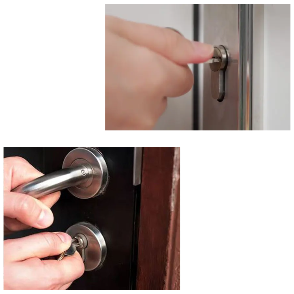 Ruột khóa 2 đầu chìa kiểm soát chặt chẽ ra vào 