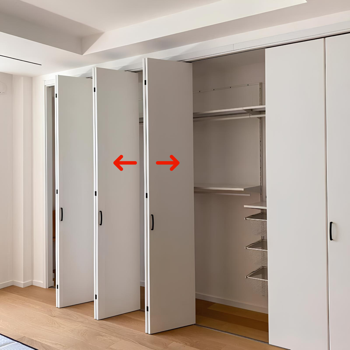 Tủ lùa xếp cánh di động