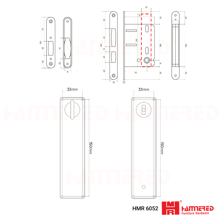 khóa âm cửa lùa