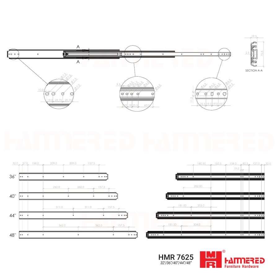 ray bi tải trọng siêu lớn HMR
